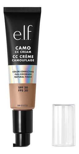 E.l.f. Camo Cc Cream Base De Cobertura Media Spf 30 Tono Medium 370 N