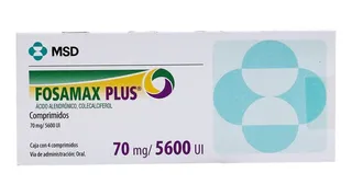 Fosamax Plus 70mg/5600ui Comprimidos Con 4 Alendronato Sódic