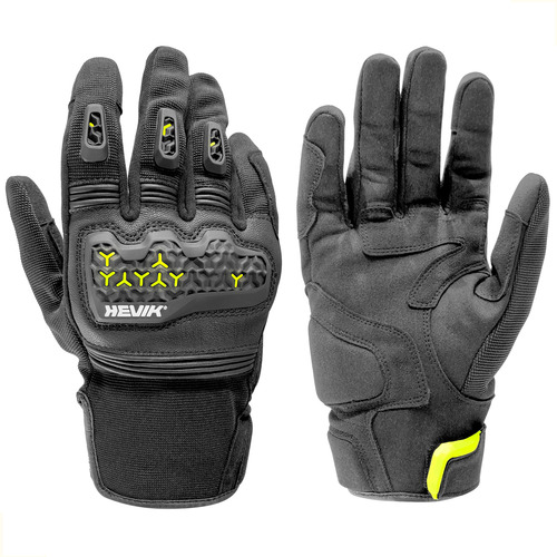 Guante Moto Con Protecciones - Hombre - Negro/amarillo