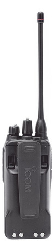 Radio Walkie Talkie Icom Uhf Análogo Y Digital Sumergible Color Negro
