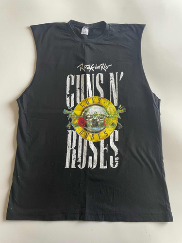 Guns N' Roses Camiseta Usada Rock In Rio 2011 Desgastes