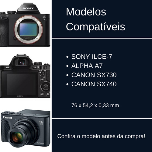 Pelicula Vidro Lcd Display Sony Ilce-7s Alpha A7s