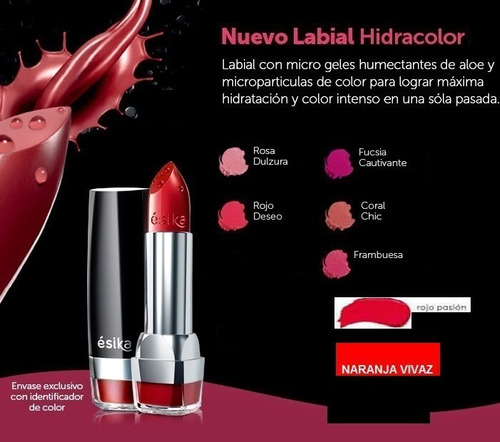 Pack De 4 Labiales Hidracolor Esika Fps#25 Elije Los Colores