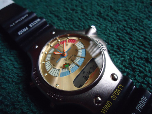 Youme Reloj Vintage Retro Ana-digi Cara Dorada