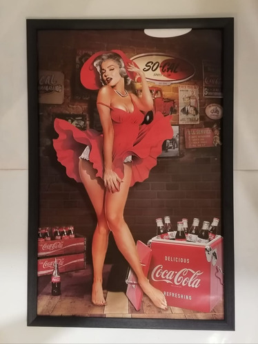 Cuadro De Marilyn Monroe Con Vestido Rojo