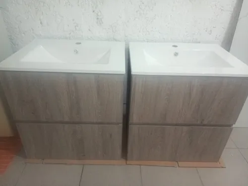 Mueble De Baño Aéreo Gris