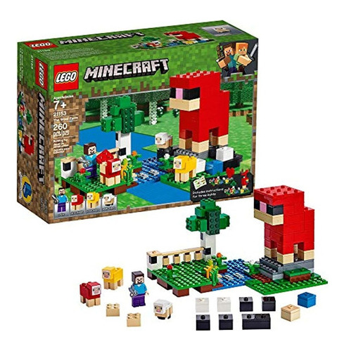 Lego Minecraft The Wool Farm 21153 Kit De Construcción