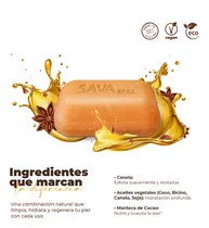 Comprar Sava Ecol Jabón Artesanal Vegano Canela Barra 120g 100% Natural Vegano Ecológico Aceites Vegetales