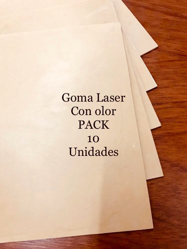 Goma Laser Para Sellos X 10 Unidades