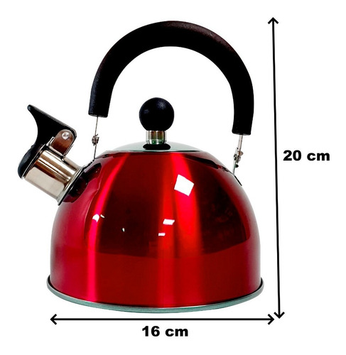 Pava Silvadora De Acero Inoxidable De 1,5 Lts Colores