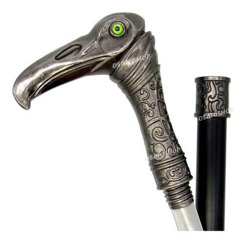 Bengala Espada Punhal Abutre Aves Apoio 92cm Faca Afiada