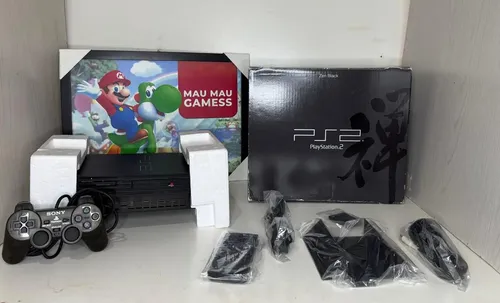 Raro Console Playstation 2 Fat Zen Black Na Caixa Scph-37000 Jp