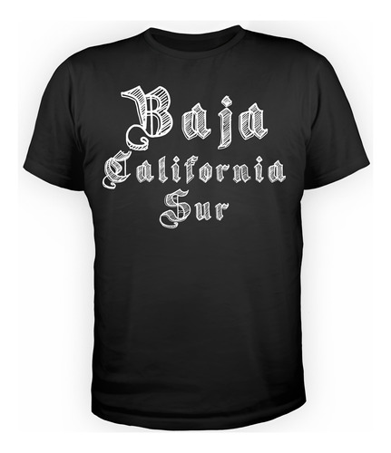 Camiseta Baja California Sur - Playera Negra Exclusiva