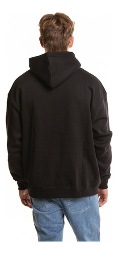 Buzo Canguro Rusty Cosmopolitan Negro Hombre
