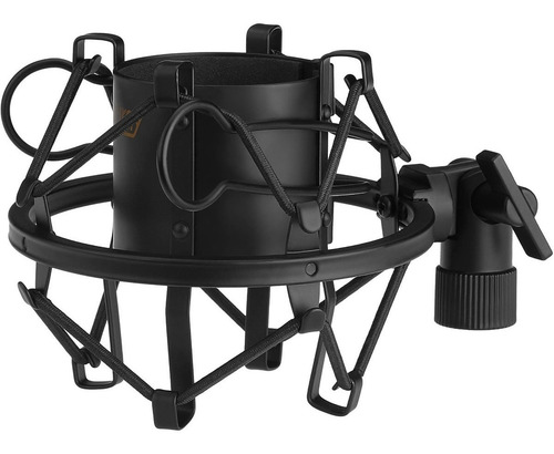 Shock Mount Standard Para Microfono Condenser Marca Elefir Color Negro
