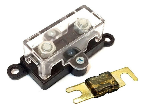 Porta Fusível Midi Pequeno + Fusível Para Som Automotivo