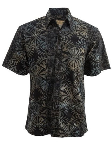 Camisa Hawaiana Tropical Del Batik Hawaiano Del Bosque Por J 