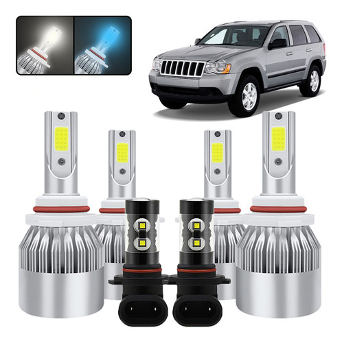 C: Kit De Focos Led 9005 9006 Para Jeep Grand Cherokee