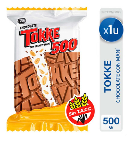 Chocolate Con Leche Y Mani Tokke - Mejor Precio