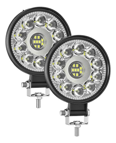 Faros De Led Redondos 3 Pulgadas Universales Para Coche Par