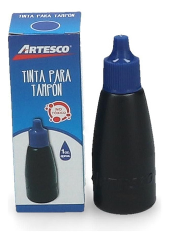 Tinta Tampon 30ml Azul Artesco