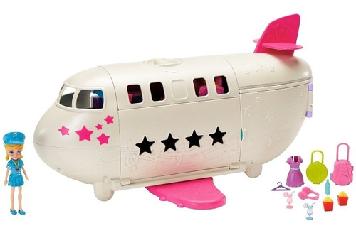 Jet Polly Pocket Avión Jet Aventuras Fabulosas Original