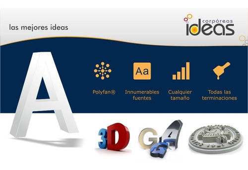 Ideas Corpóreas - Letras Y Logos Corpóreos En Polyfan