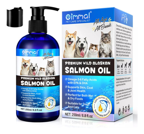 Suplemento Omega 3-6 Perros Y Gatos Con Aceite De Salmón Dha