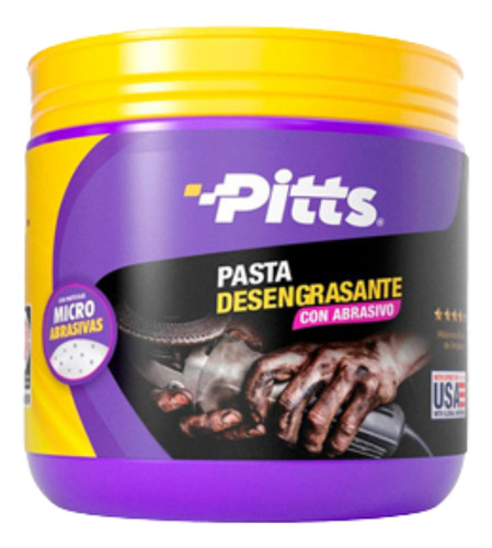 X3 Pasta Desengrasante Abrasiva 600gr Pitts Neumóvil