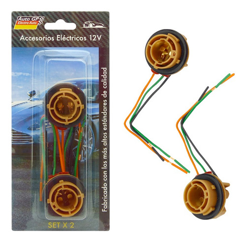 X2 Soquetes Conector Ampolletas Varios Modelos Auto 12/24v