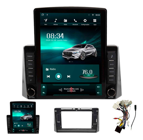 Multimídia Tesla Adak Corolla Cross 20/21 Octa 4+64gb 9.7p