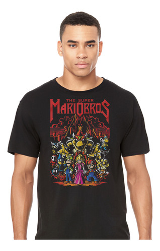 Mario Bros - Metal - Movie - Bowser - Polera