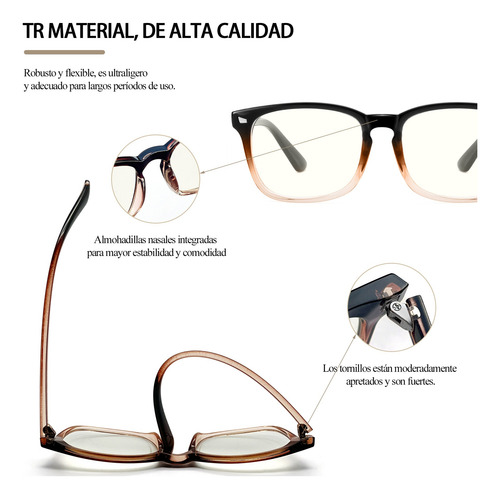 Lentes Para Computadora Anti Luz Azul Hombre Mujer De Moda