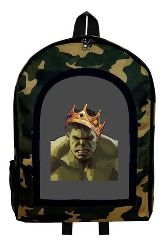 Mochila Camuflada Hulk Nueva Colección Modelo 19