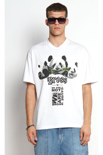 Remera M/c Oversize Est 3 Osos - Bross