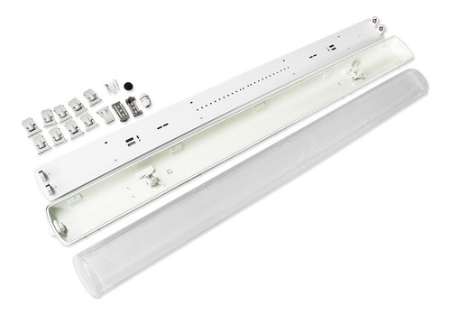 Imagen 5 de 7 de Equipo Estanco Led 2x18w + 2 Tubos 18w / Demasled