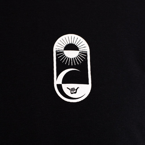 Imagen 4 de 8 de Polera De Hombre Hang Loose Spirits Sun & Moon Negro