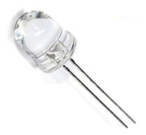 Led 10mm Blanco Alto Brillo W.c. 7000 Mcd 30º Pack 10 Pcs