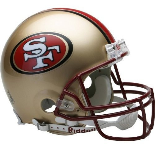 Nfl Riddell San Francisco 49ers 1996-2008 Casco Auténtico De