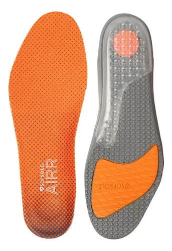 Plantilla Sof Sole Airr 37.5/42 para mujer, color naranja, plantilla talla 37.5 a 42