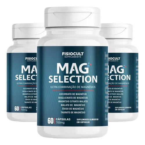 Suplemento 6 Magnésios em 1 Mag Selection FisioCult Supplements