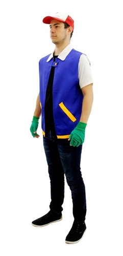 Imagen 8 de 9 de Disfraz Ash Ketchum Pokemon Adulto Deluxe