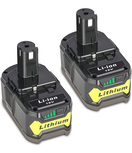 Paquete De 2 Baterías De Litio P108 P102 De 18 V  Mah Con .