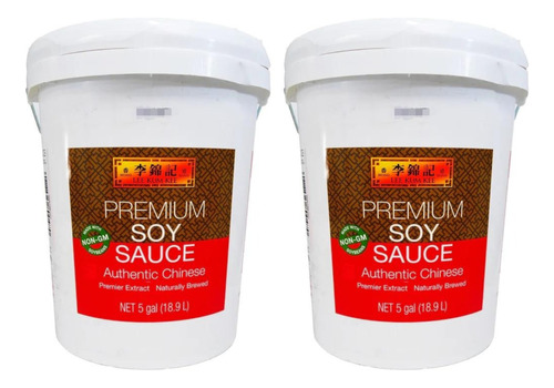 Salsa De Soya Premium Lee Kum Kee 2 Cubetas X 18.9 L