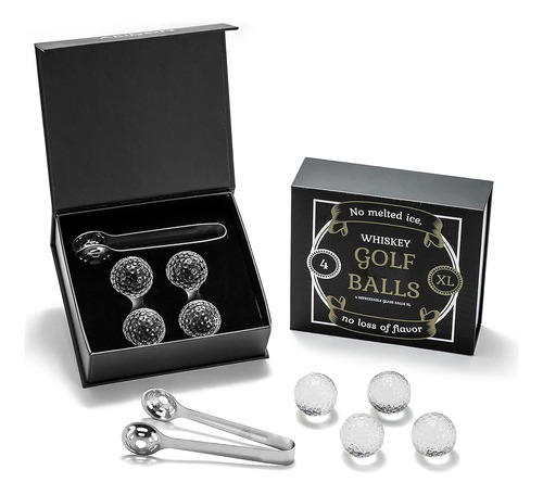 Golf Ball Whiskey Chillers - Set De 4 - Set De Regalo Para H