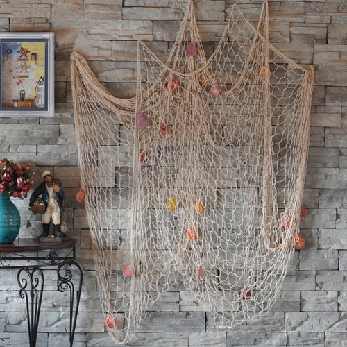 Rede De Pesca Decorativa, Corda De Algodão, Faça Você Mesmo,