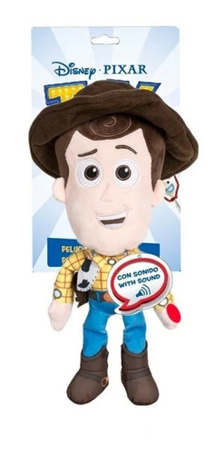 Imagen 1 de 4 de Peluche Toy Story 4 Buzz Lightyear Y Woody 30cm Sonido Frase