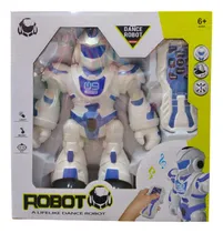 Comprar Robot Interactivo A Radio Control Camina Para Delante Atrás Y De Costado Baila Tiene Luz Y Sonido 55624
