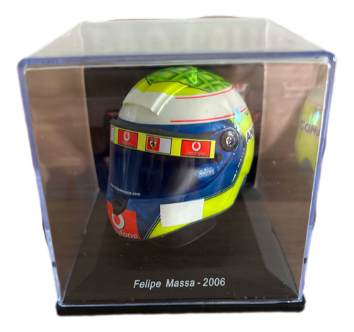 Miniatura F1 Capacete Ferrari Felipe Massa 2006 Spark 1/5 Verde