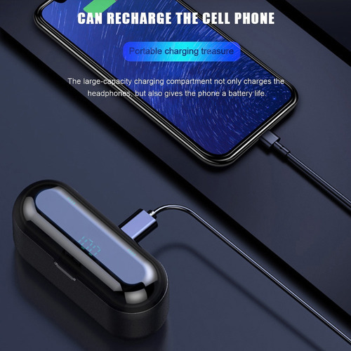 Imagem 4 de 7 de Fones De Ouvido F9-8 Tws Bt Sem Fio Bt 5.0 Hifi Estéreo